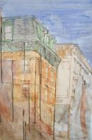 Thomas Plunkett RWS, King Street, New York, Oil on canvas